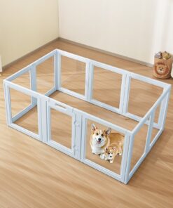 VEVOR Transparent Dog Whelping Pen with Window for Large Dogs