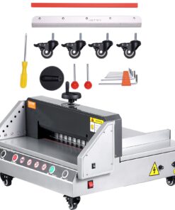 VEVOR Electric Paper Cutter 330mm Width 40mm Thickness Desktop Guillotine with Safety Sensors & Precision Cutting