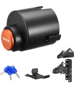 VEVOR Heavy Duty Trailer Coupler Lock for 58.6 mm Ball Couplers – Anti-Theft Carbon Steel Hitch Lock with 3 Keys