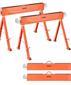 VEVOR Heavy-Duty Folding Saw Horses 2-Pack