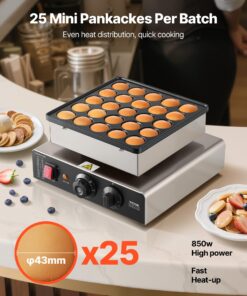 262x262mm Dutch Poffertjes Grill