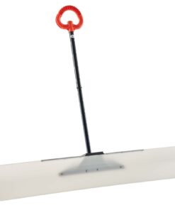 VEVOR 122cm Heavy Duty HDPE Snow Pusher Shovel with Anti-Slip Handle for Driveway