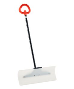 VEVOR 61 cm Wide Plastic Snow Shovel with HDPE Blade and Anti-Slip Handle – Heavy-Duty Winter Snow Pusher for Driveways