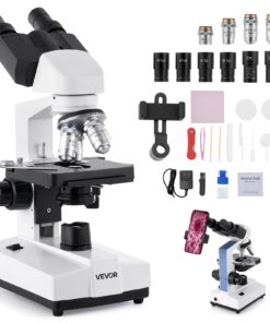 VEVOR Binocular Compound Microscope Kit 40X-5000X with LED