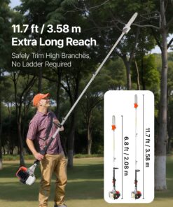 2-Stroke Cordless Tree Trimmer with 25.4 cm Bar