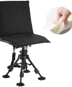 VEVOR 360° Swivel Folding Hunting Chair with Adjustable Legs