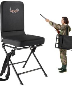 VEVOR 360° Swivel Foldable Hunting Chair with Steel Frame