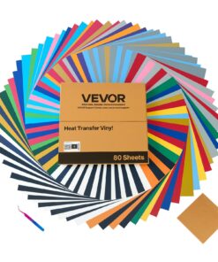 VEVOR 80-Pack Heat Transfer Vinyl HTV Bundle