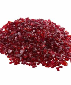 VEVOR 4.5 kg Red 19 mm Fire Glass Rocks for Fire Pit Table and Fireplace