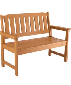 VEVOR 128cm Weatherproof Outdoor Bench for 2–3 People