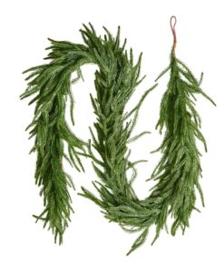 VEVOR 1.8m Faux Norfolk Pine Christmas Garland for Fireplace