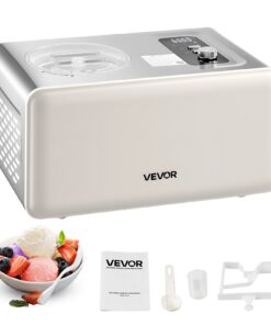 VEVOR 1.9L Automatic Ice Cream Maker with Built-in Compressor