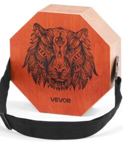 VEVOR Birch Cajon Box Drum with Adjustable Guitar Strings – Portable Wooden Percussion Instrument for Clear Bass & High Tones