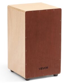 VEVOR Large Birch Cajon Box Drum with Adjustable Snare Wires – Wooden Percussion Instrument for Clear Bass & High Tones