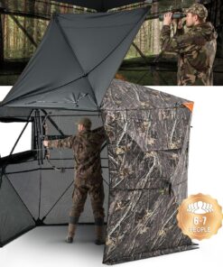 VEVOR 6-7 Person Camouflage Hunting Blind Tent with 288° View