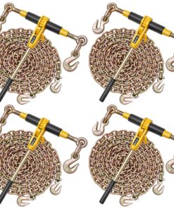 VEVOR Ratchet Load Binder with 8mm x 4.27m G80 Chain – 3.6T Capacity