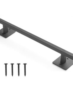 VEVOR 320 mm Heavy-Duty Rustic Barn Door Handle – Black Carbon Steel Pull for Garden Gate