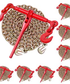 VEVOR Ratchet Chain Binder with 10 ft (3.05 m) G80 3/8 in Chain
