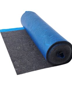 VEVOR 9.3 m² 3mm Blue Recycled Fiber Floor Underlayment with Soundproof & Vapor Barrier for Vinyl