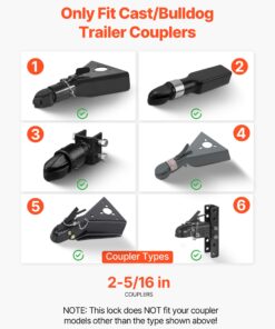 Anti-Theft Carbon Steel Lock with 3 Keys