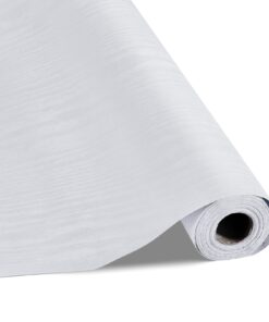 VEVOR 45cm x 10m White Wood Grain Peel and Stick Waterproof Vinyl Wallpaper for Desk & Wall
