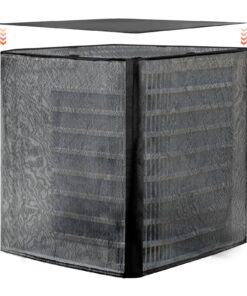 VEVOR 914x914x1010 mm Universal Waterproof Air Conditioner Cover with Detachable Dual-Layer Canopy & Velcro Fastening