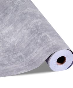 VEVOR 40cm x 15m Dark Gray Waterproof Peel and Stick Vinyl Wallpaper – Modern Self-Adhesive Wall Covering