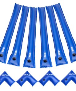 VEVOR 6-Pack 1.22m Pool Cover Water Bags with Corner Tubes