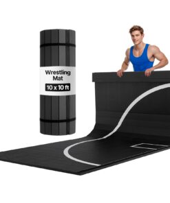 VEVOR 3x3m Roll-Up Wrestling Mat – XPE Foam Martial Arts Mat for MMA