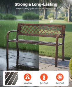 Weather-Resistant 2-Seater for Garden or Porch