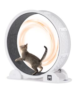 VEVOR 103.6 cm Cat Exercise Wheel with Pedometer – Silent