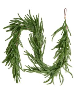 VEVOR 1.5m Faux Norfolk Pine Christmas Garland – Realistic Greenery for Fireplace