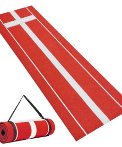 VEVOR 305x92 cm Softball Pitching Mat with Rubber & Stride Lines – Indoor/Outdoor Practice Mound