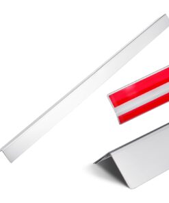 VEVOR 10-Pack 304 Stainless Steel Wall Corner Protectors 50x50x1217mm with 3M Tape – Rust-Resistant