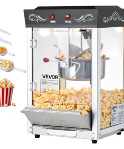 VEVOR 800W Retro Popcorn Machine with 0.2kg Kettle