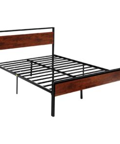 VEVOR Queen Size Metal Bed Frame 35 cm High with Headboard