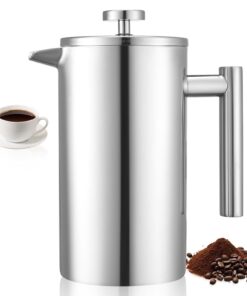 VEVOR 1L Stainless Steel French Press Coffee Maker