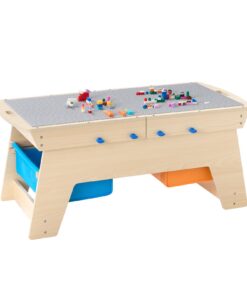 VEVOR Multi-Purpose Kids Activity Table with 200 Building Blocks