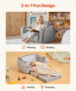Soft Plush Toddler Couch Lounger