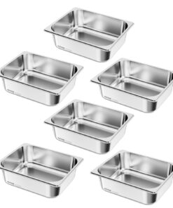 VEVOR 1/2 Size Stainless Steel Hotel Pans