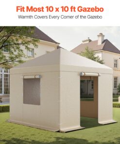 Waterproof PE Shelter with Sidewalls & Windows