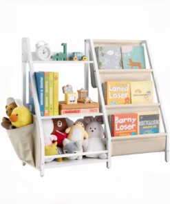 VEVOR 3-Tier Kids Bookshelf & Toy Organizer with 7 Compartments