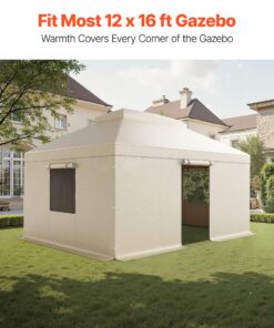 PE Waterproof Double-Tier Enclosure with Sidewalls & Windows