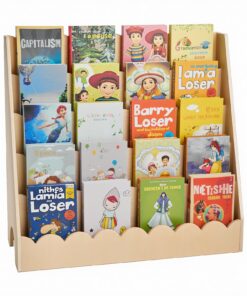 VEVOR Montessori 5-Tier Kids Bookshelf with Scalloped Design