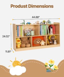 1140 mm Wide Toy Storage Organizer for Bedroom & Preschool