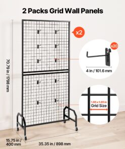 Black Steel Display Rack for Storage & Decor