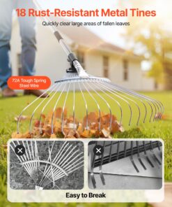 19.5–43.5 cm Head & 82–141 cm Handle