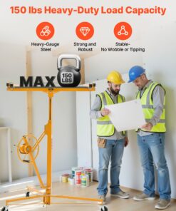 68kg Capacity Panel Hoist with Telescoping Arm & Locking Wheels