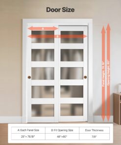 5-Lite Frosted Glass