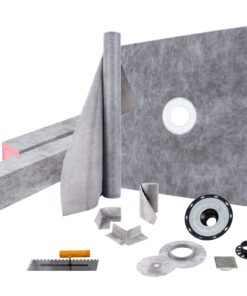 VEVOR Watertight Shower Curb Kit 122x122 cm with Central Drain